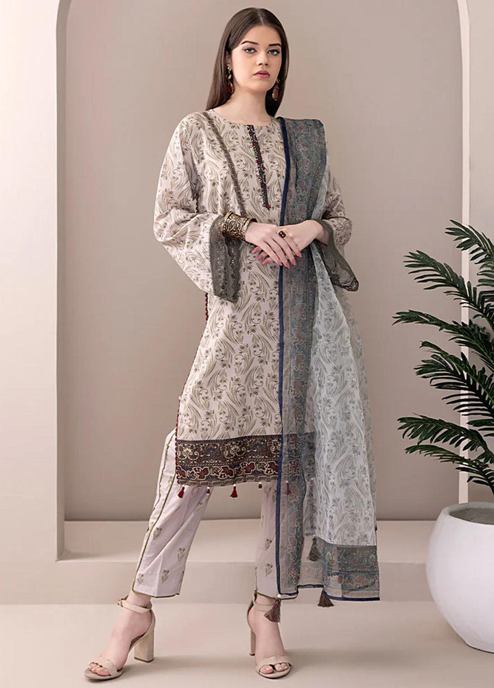 Riwayat By Salitex Printed Lawn Suits Unstitched 3 Piece ST23R UNS23AF007UT - Summer Collection