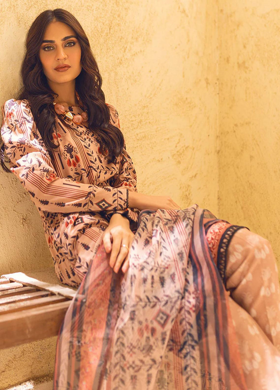 Riwayat By Salitex Printed Lawn Suits Unstitched 3 Piece ST23R UNS23AF009UT - Summer Collection