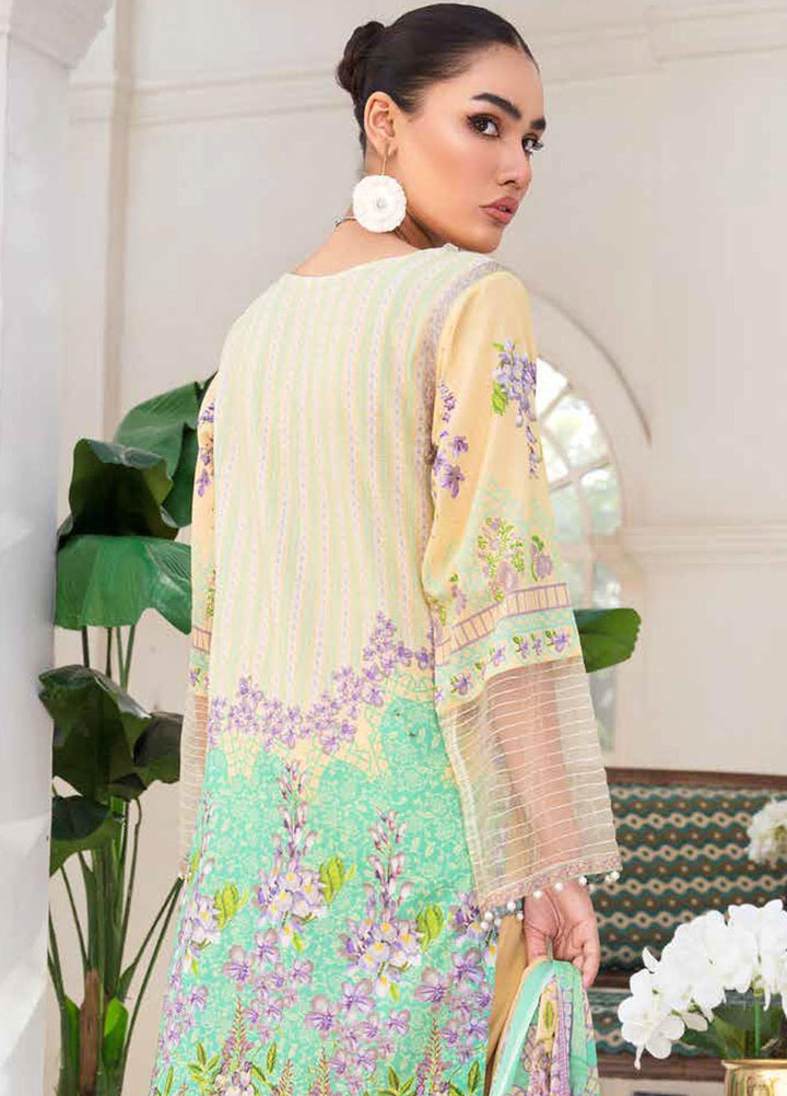 Riwayat-e-Khas By Banafsheh Embroidered Lawn Suits Unstitched 3 Piece BF22RK BNR-01 - Luxury Collection