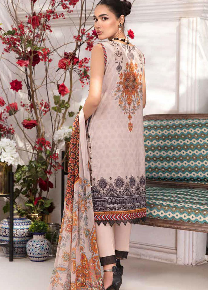 Riwayat-e-Khas By Banafsheh Embroidered Lawn Suits Unstitched 3 Piece BF22RK BNR-03 - Luxury Collection