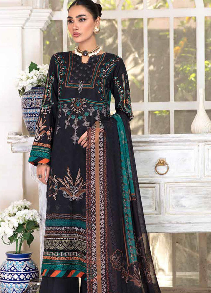 Riwayat-e-Khas By Banafsheh Embroidered Lawn Suits Unstitched 3 Piece BF22RK BNR-05 - Luxury Collection