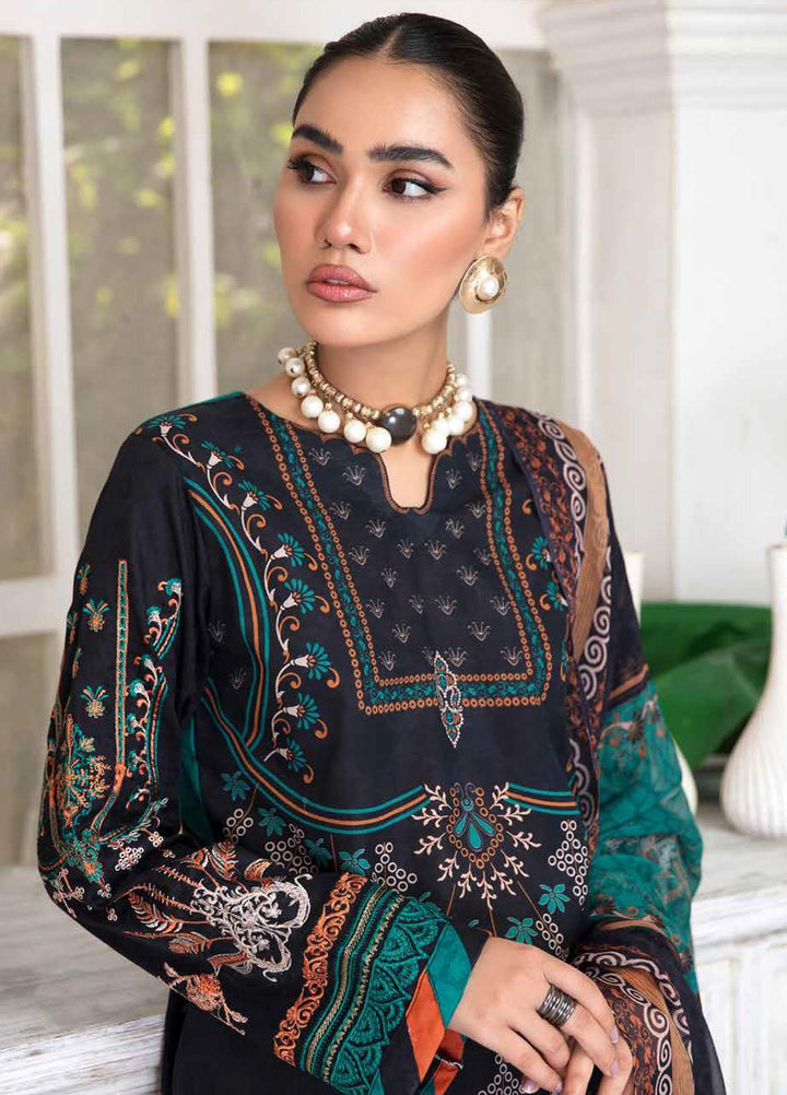 Riwayat-e-Khas By Banafsheh Embroidered Lawn Suits Unstitched 3 Piece BF22RK BNR-05 - Luxury Collection