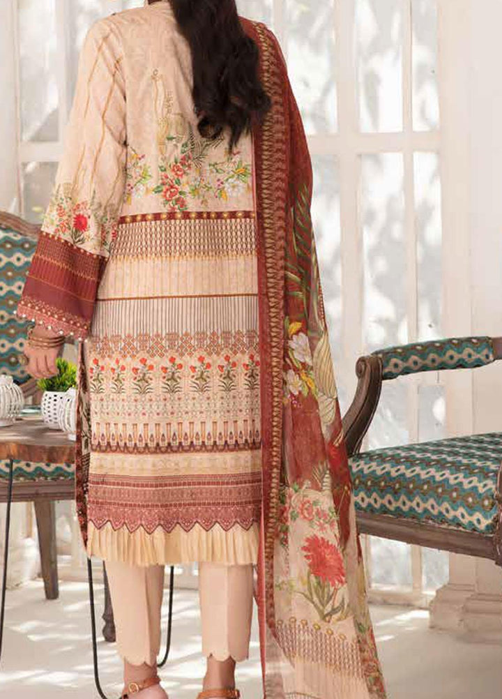 Riwayat-e-Khas By Banafsheh Embroidered Lawn Suits Unstitched 3 Piece BF22RK BNR-06 - Luxury Collection