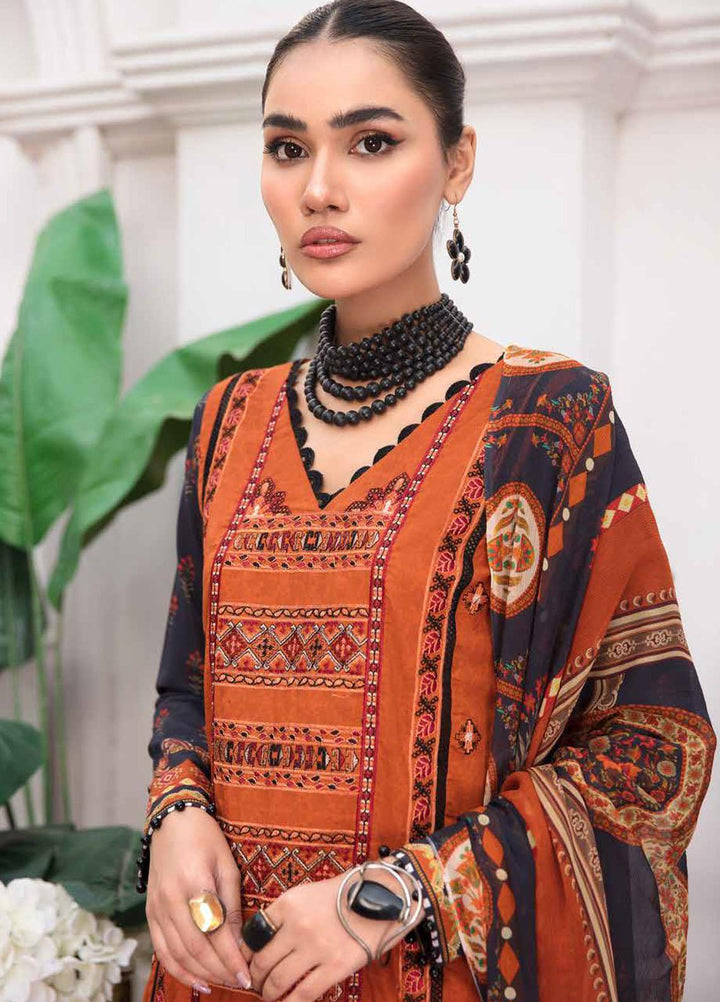Riwayat-e-Khas By Banafsheh Embroidered Lawn Suits Unstitched 3 Piece BF22RK BNR-07 - Luxury Collection