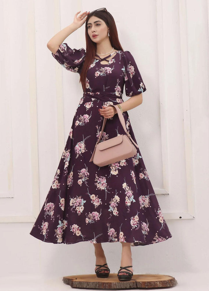 Robes Pret Casual  Long Dress DARK BLOSSOM