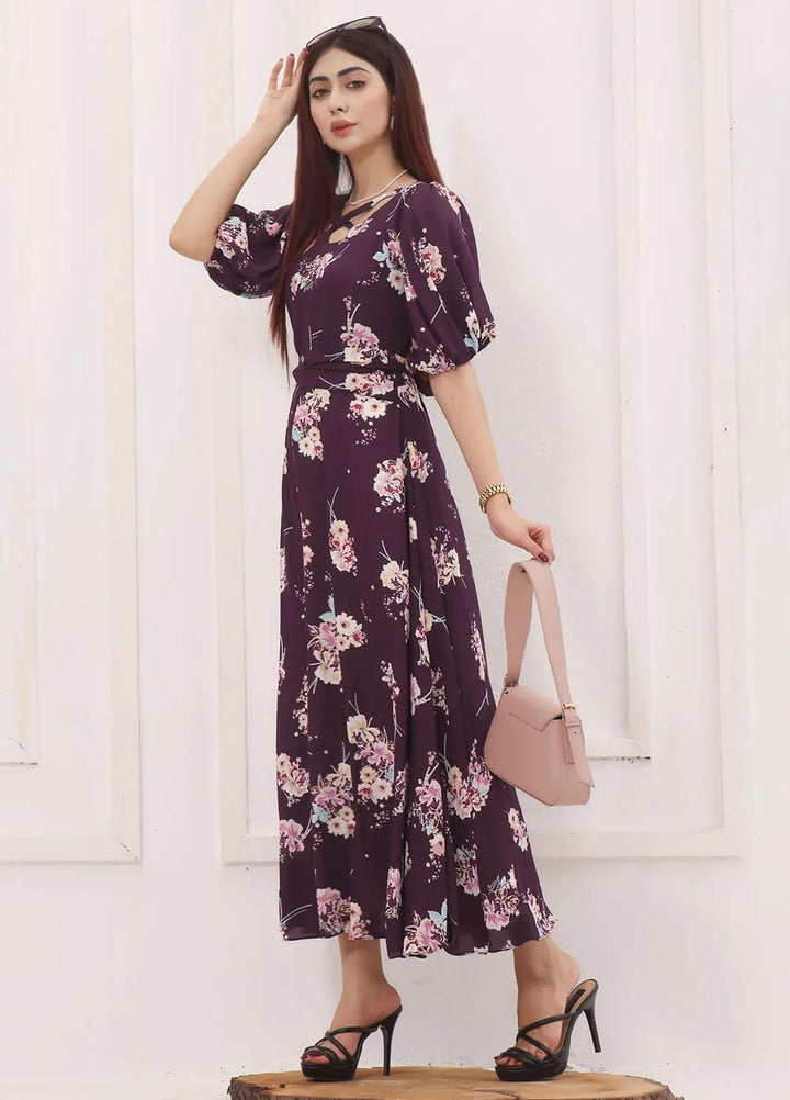 Robes Pret Casual  Long Dress DARK BLOSSOM