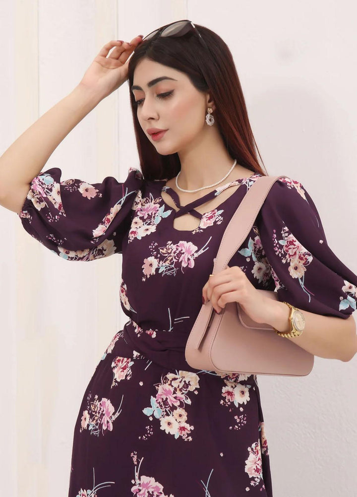Robes Pret Casual  Long Dress DARK BLOSSOM