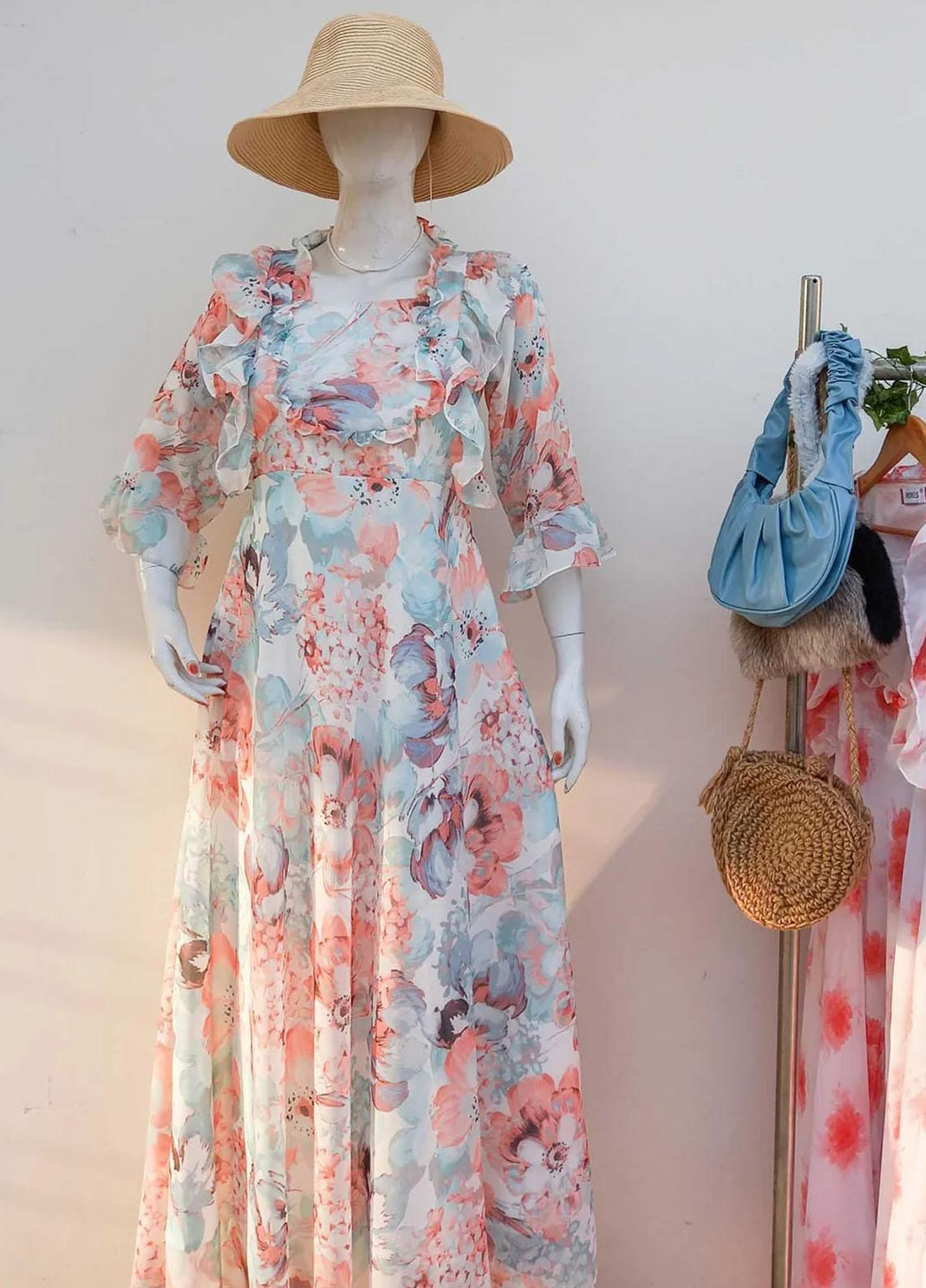 Robes Pret Casual  Long Dress FLORA FOREVER