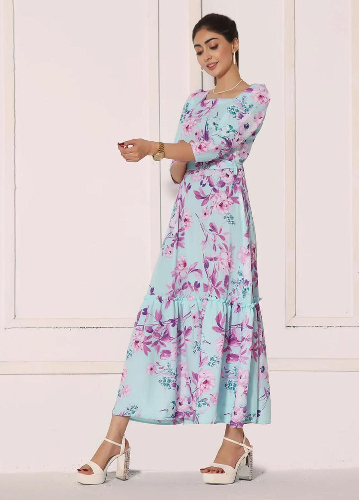 Robes Pret Casual  Long Dress FLORAL MIST