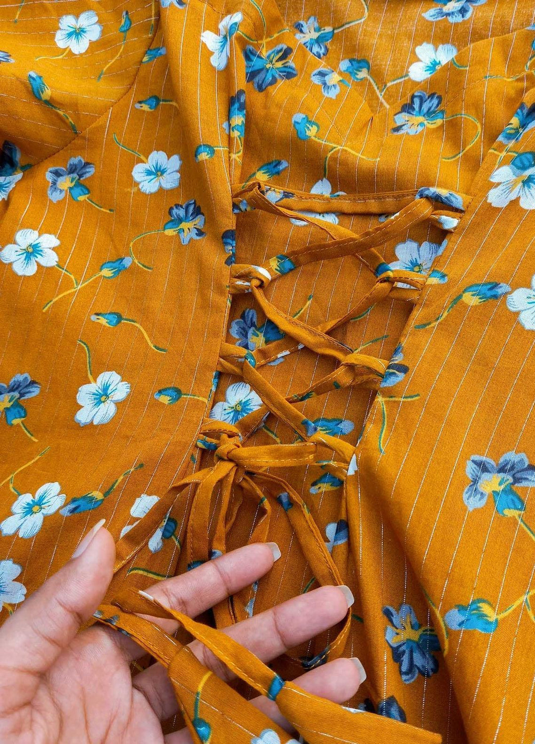 Robes Pret Casual  Long Dress MUSTARD BLOSSOM LAWN