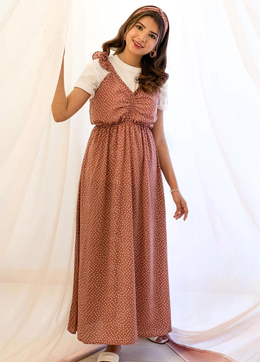 Robes Pret Casual  Long Dress RUSSET