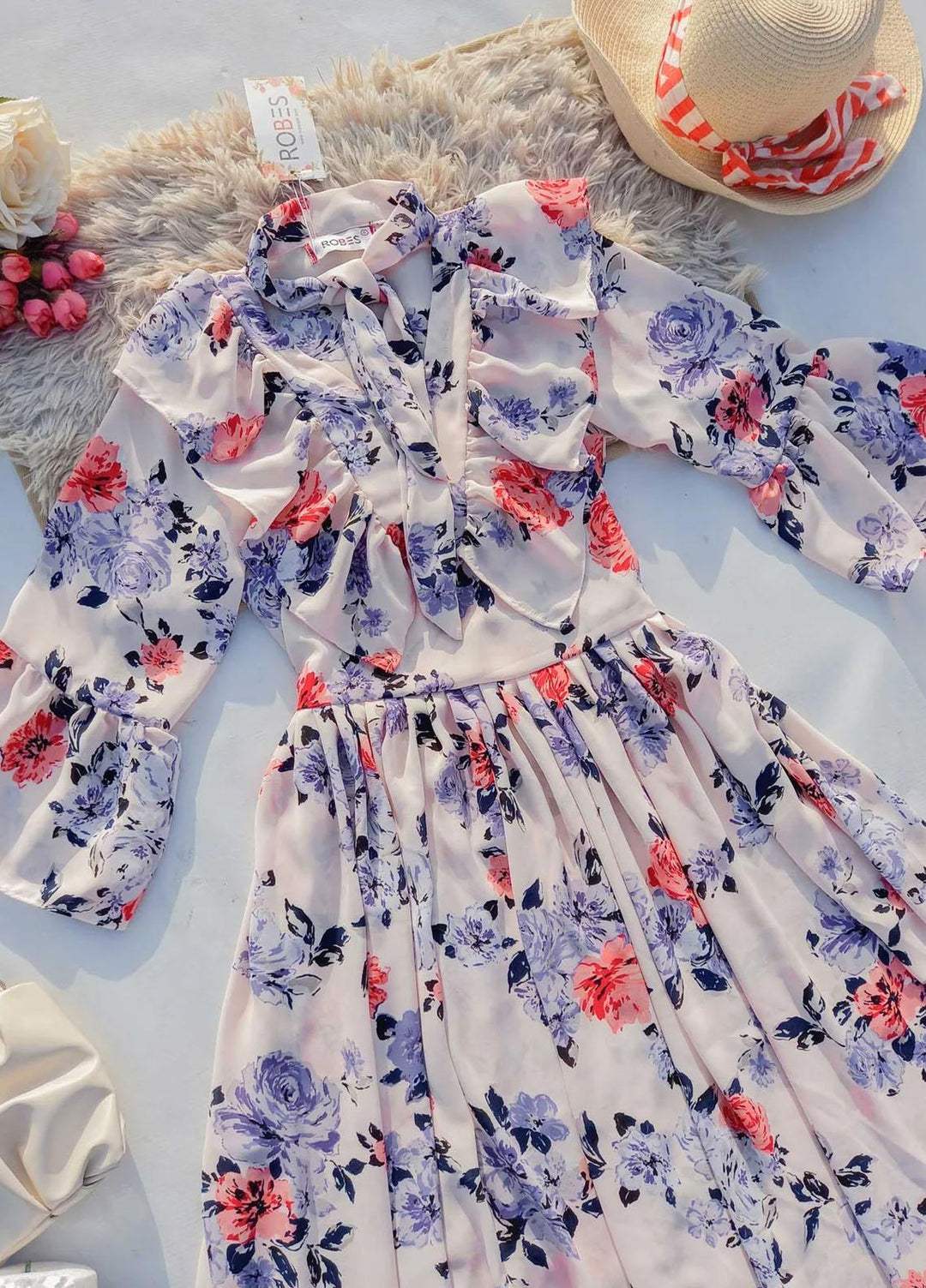 Robes Pret Casual  Long Dress SEASHELL FLUER