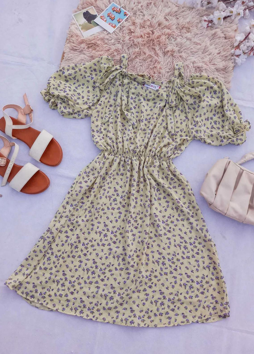 Robes Pret Casual Chiffon Short Dress ALORA