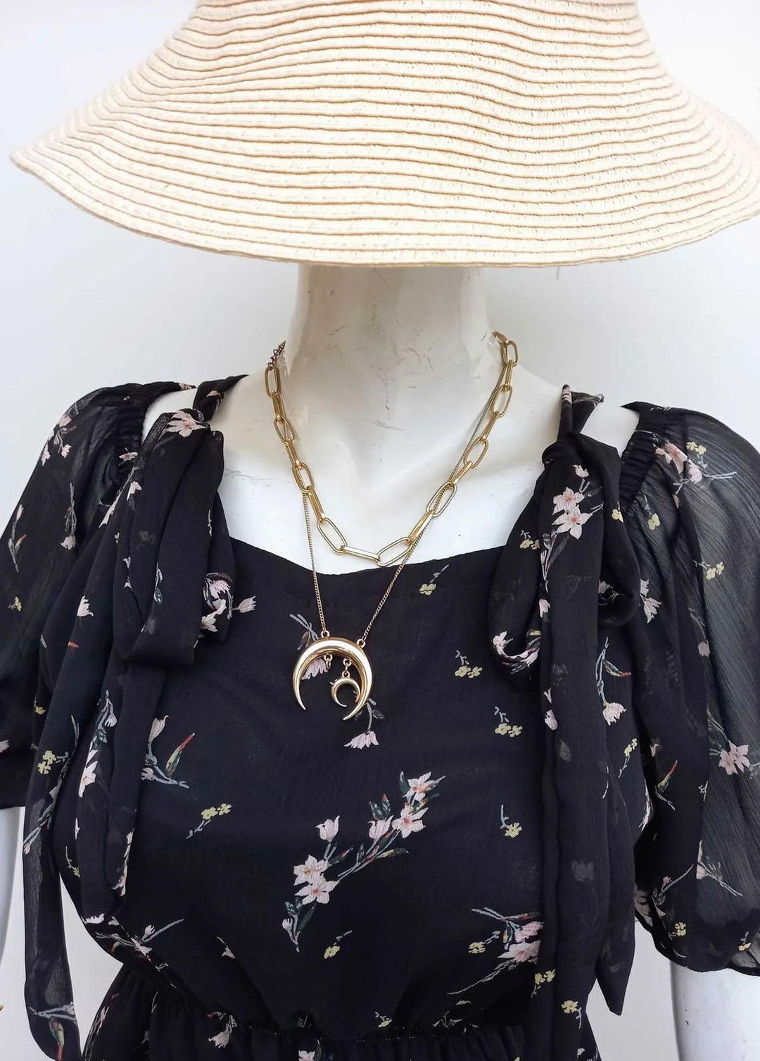 Robes Pret Casual Chiffon Short Dress BLOSSOM IN THE NIGHT