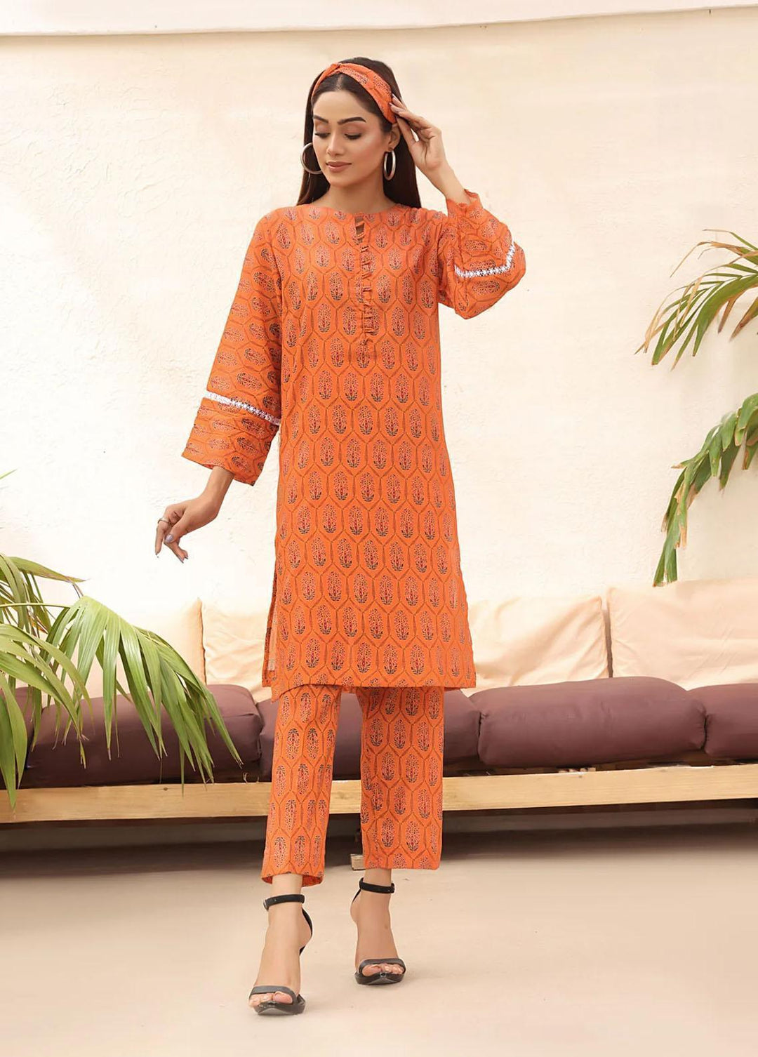Robes Pret Printed Lawn 2 Piece Suit ZARA
