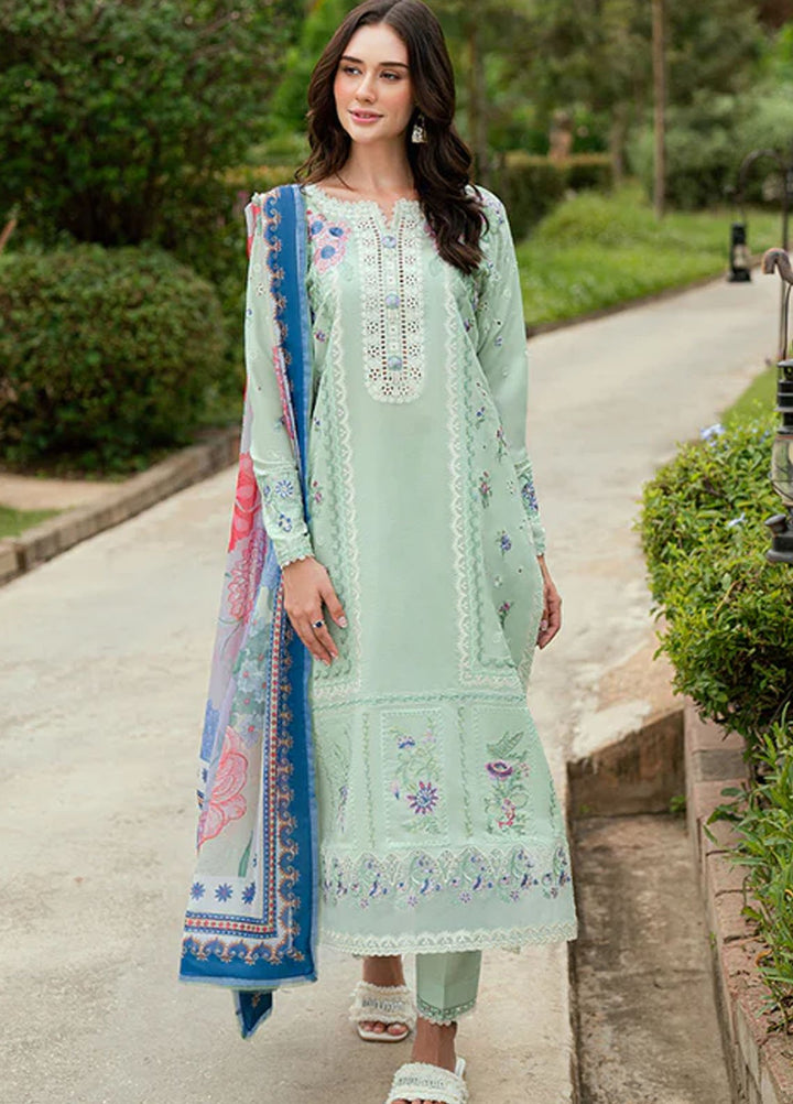 Roheenaz Embroidered Lawn Suits Unstitched 3 Piece D-04 A Veloura - Summer Collection