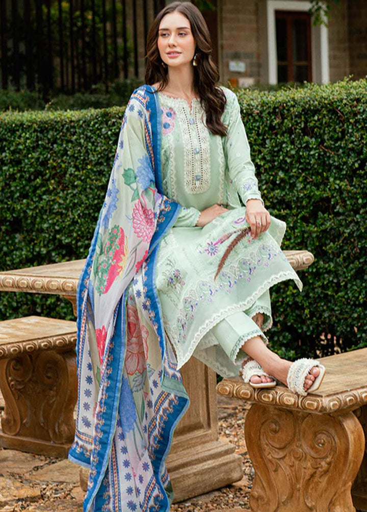 Roheenaz Embroidered Lawn Suits Unstitched 3 Piece D-04 A Veloura - Summer Collection