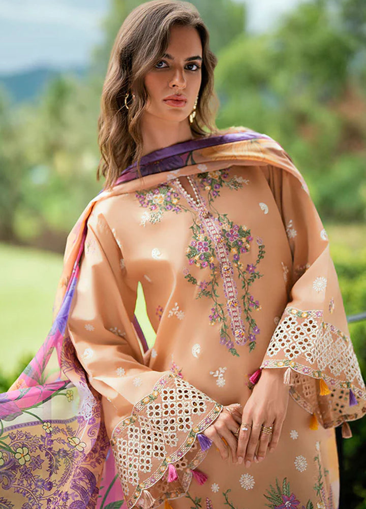 Roheenaz Embroidered Lawn Suits Unstitched 3 Piece D-05 A Elaris - Summer Collection