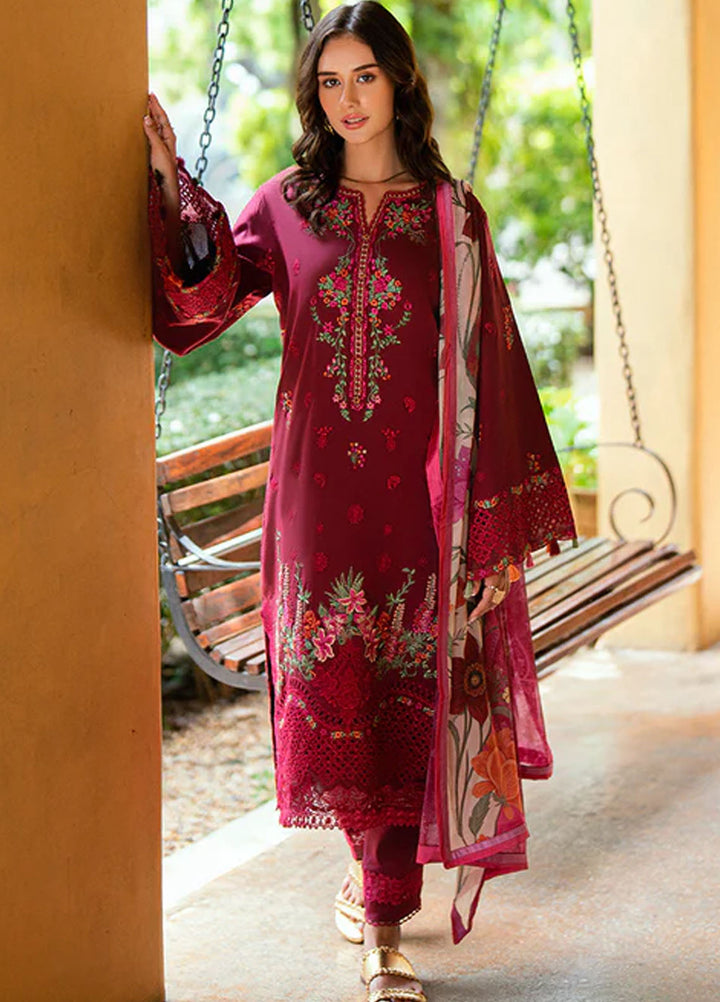 Roheenaz Embroidered Lawn Suits Unstitched 3 Piece D-05 B Calira - Summer Collection
