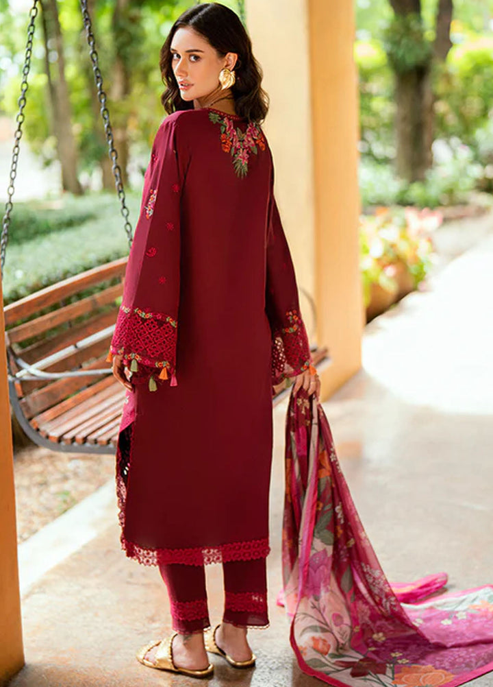 Roheenaz Embroidered Lawn Suits Unstitched 3 Piece D-05 B Calira - Summer Collection