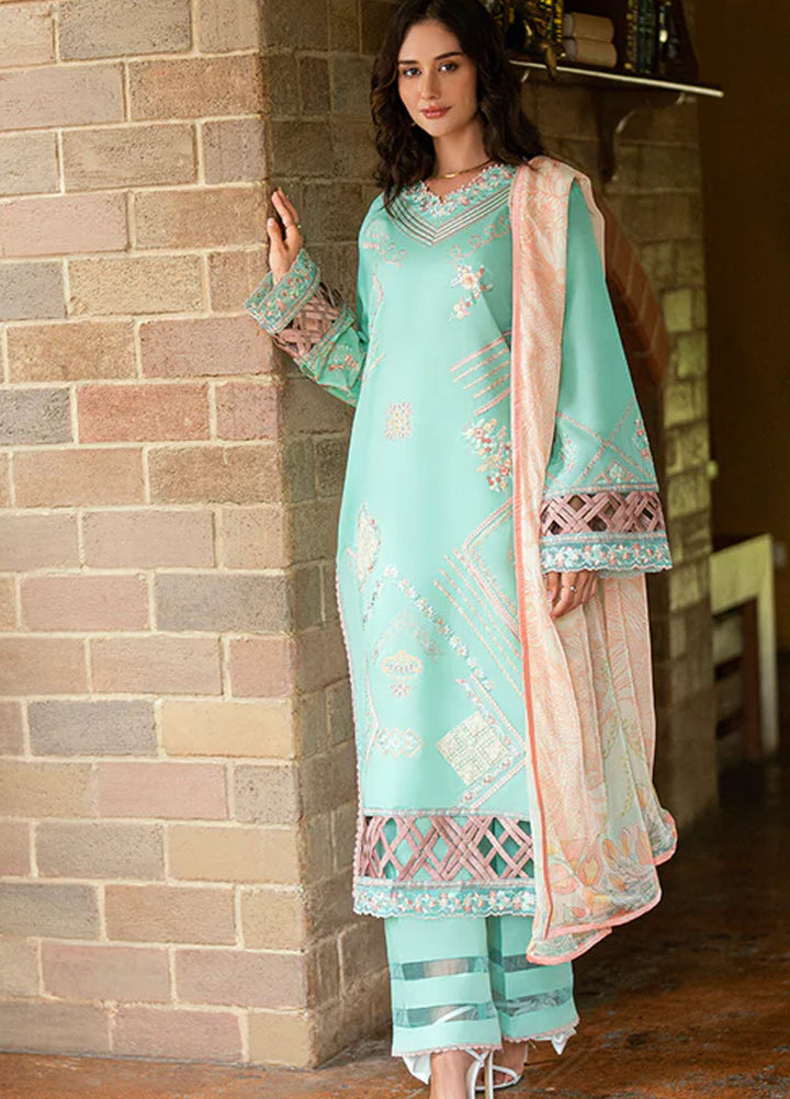 Roheenaz Embroidered Lawn Suits Unstitched 3 Piece D-06 A Ravena - Summer Collection