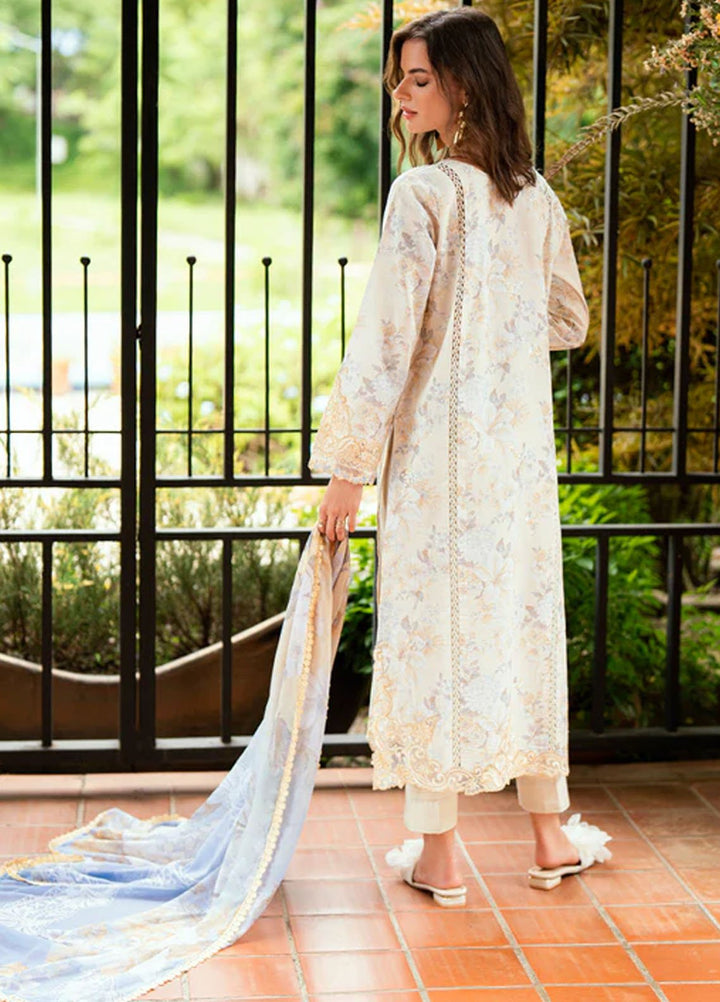 Roheenaz Embroidered Lawn Suits Unstitched 3 Piece D-07 A Celestra - Summer Collection