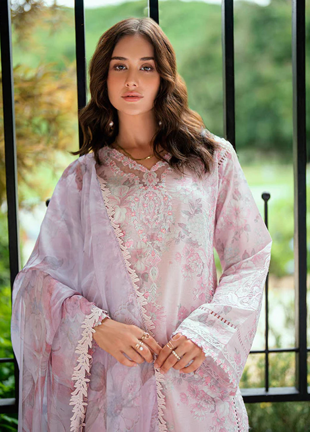 Roheenaz Embroidered Lawn Suits Unstitched 3 Piece D-07 B Lyora - Summer Collection