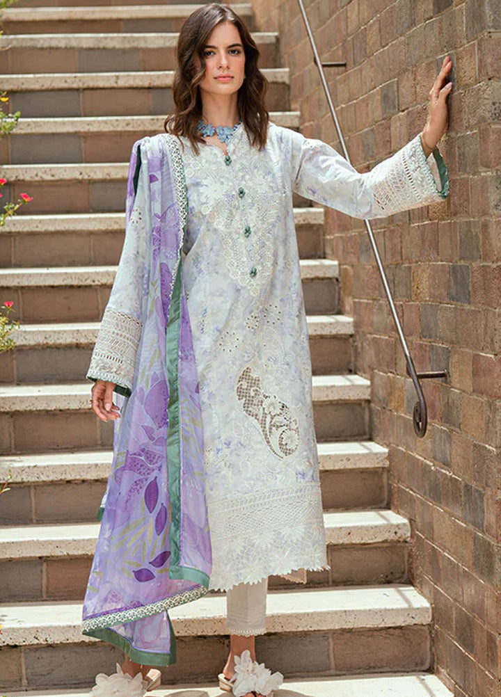 Roheenaz Embroidered Lawn Suits Unstitched 3 Piece D-08 A Aeris - Summer Collection