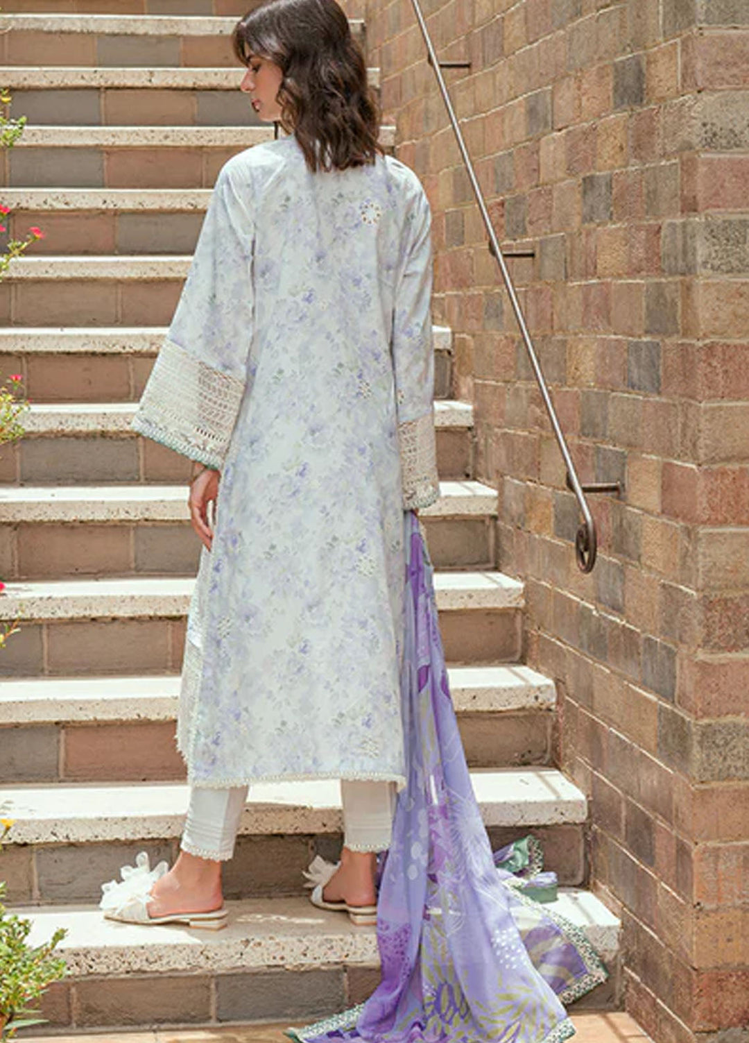 Roheenaz Embroidered Lawn Suits Unstitched 3 Piece D-08 A Aeris - Summer Collection