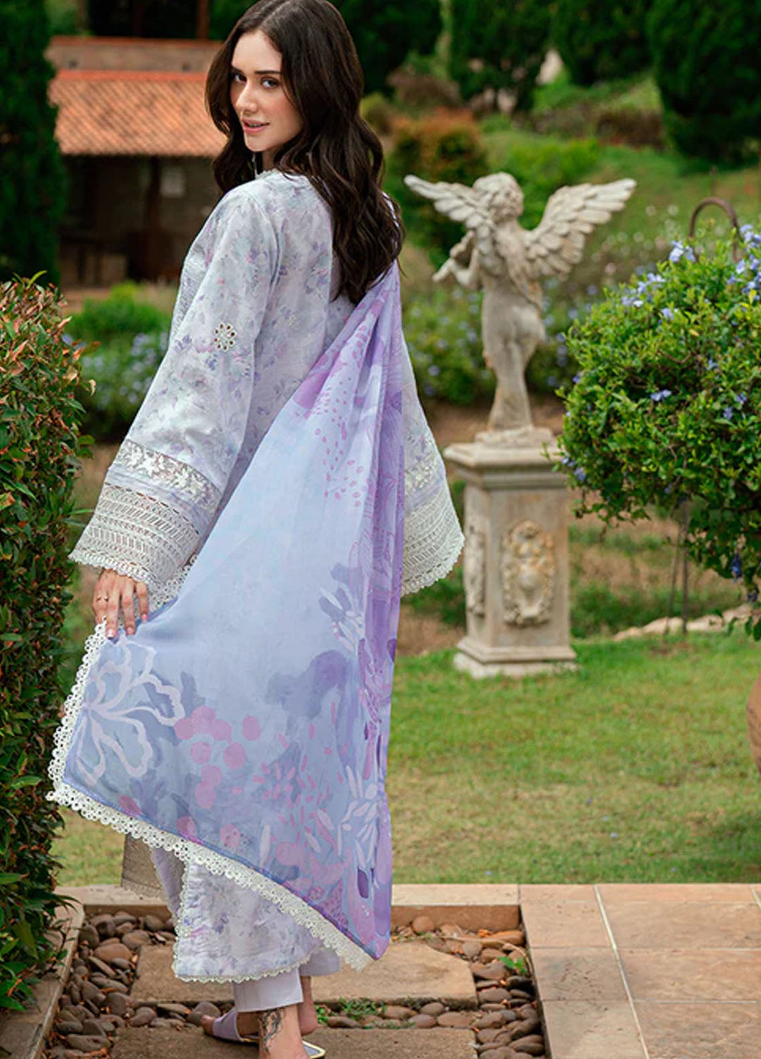 Roheenaz Embroidered Lawn Suits Unstitched 3 Piece D-08 B Florin - Summer Collection