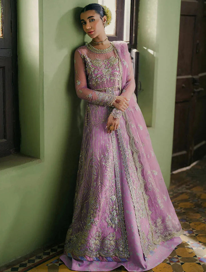 Roheenaz Embroidered Net Suits Unstitched 3 Piece RNZ24PSM Maha - Wedding Collection