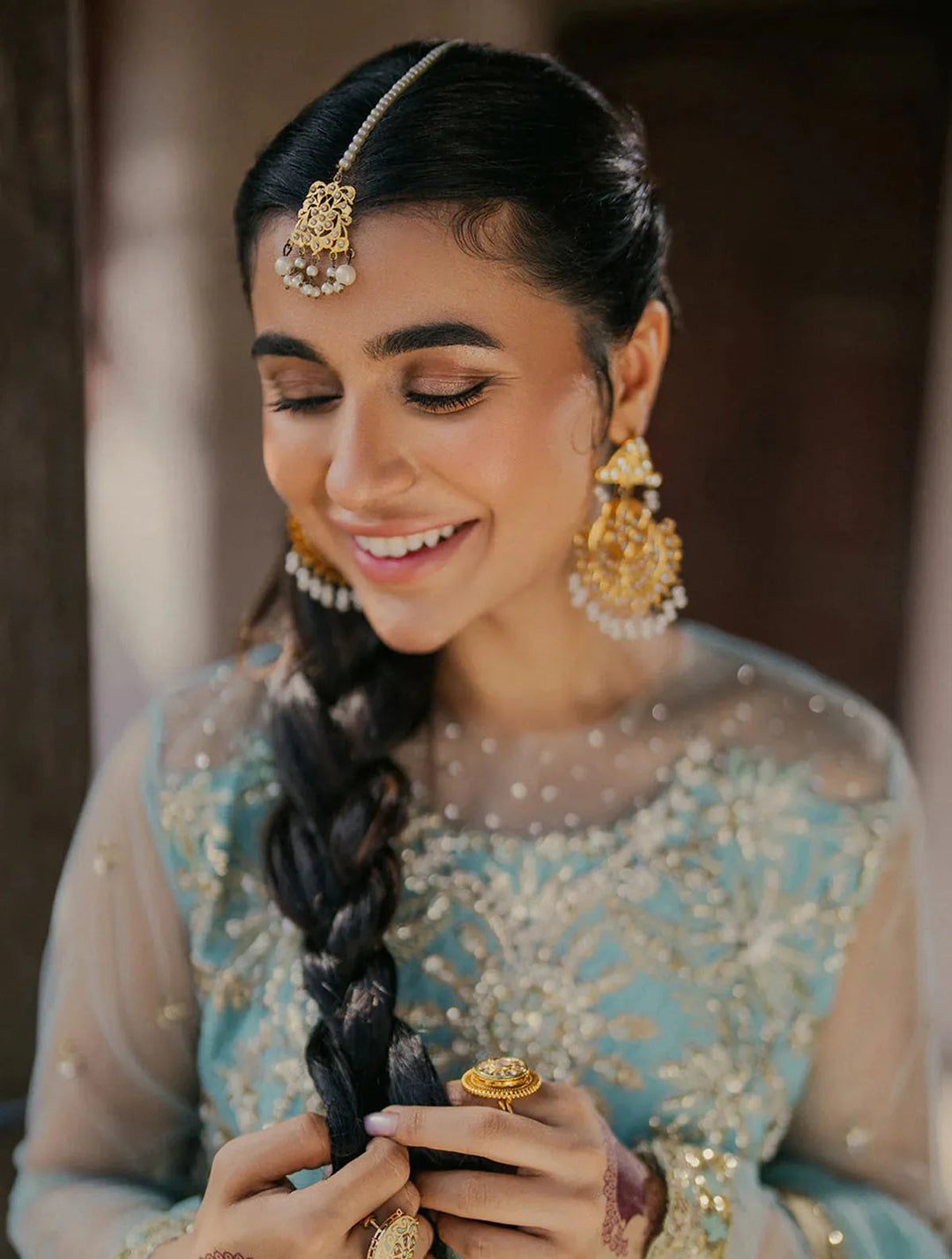 Roheenaz Embroidered Net Suits Unstitched 3 Piece RNZ24PSM Saba - Wedding Collection