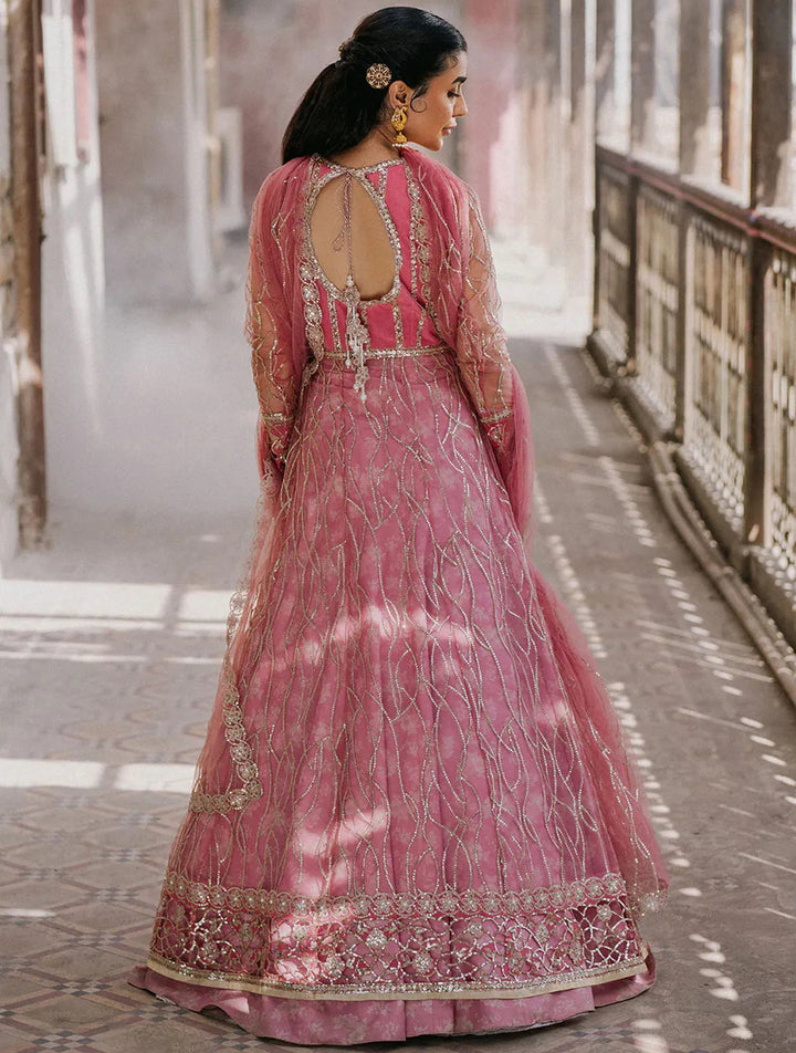 Roheenaz Embroidered Net Suits Unstitched 3 Piece RNZ24PSM Ulfat - Wedding Collection