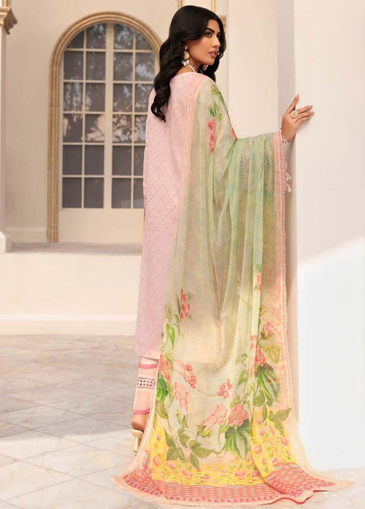 Roheenaz Embroidered Lawn Suits Unstitched 3 Piece RO22L-2 RNZ22S-01B - Summer Collection
