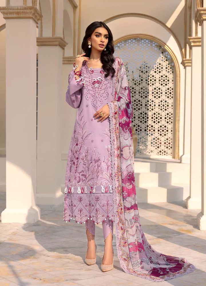 Roheenaz Embroidered Lawn Suits Unstitched 3 Piece RO22L-2 RNZ22S-03A - Summer Collection