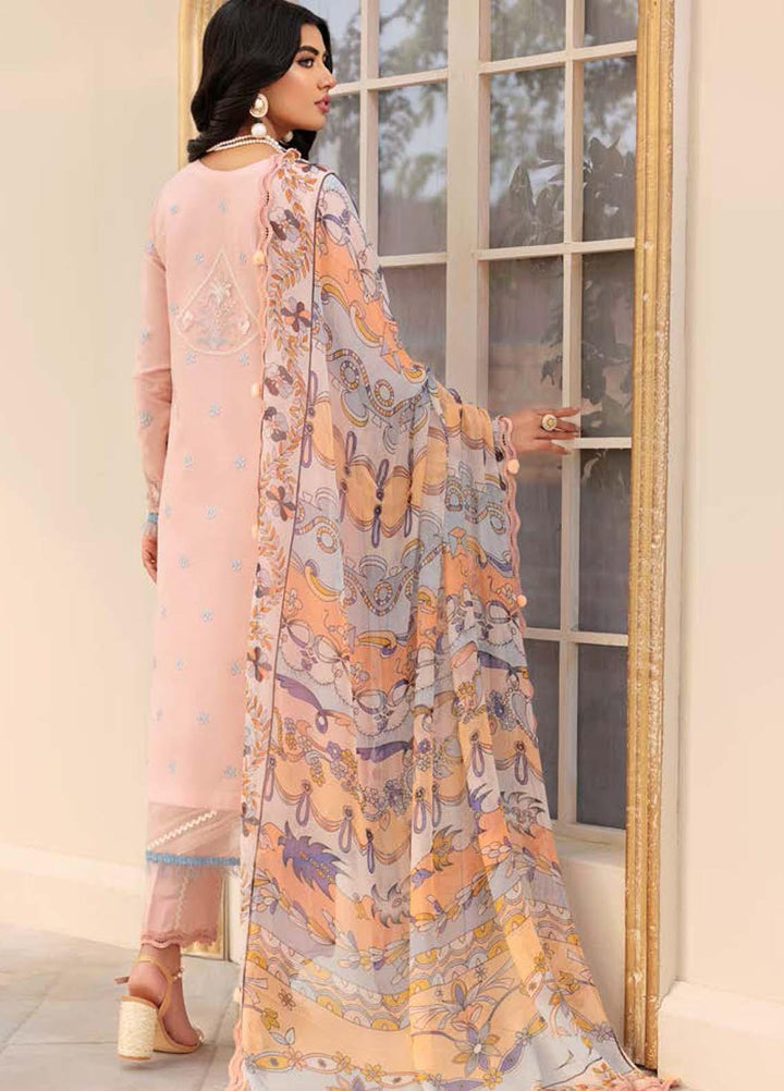 Roheenaz Embroidered Lawn Suits Unstitched 3 Piece RO22L-2 RNZ22S-03B - Summer Collection