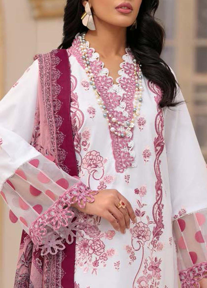 Roheenaz Embroidered Lawn Suits Unstitched 3 Piece RO22L-2 RNZ22S-04B - Summer Collection