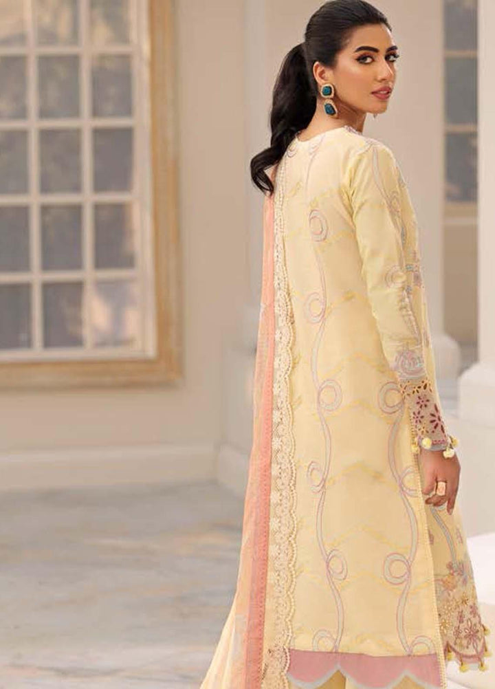Roheenaz Embroidered Lawn Suits Unstitched 3 Piece RO22L-2 RNZ22S-06A - Summer Collection