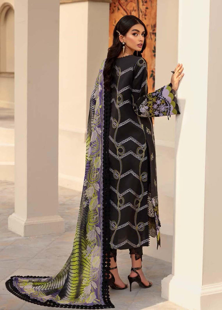 Roheenaz Embroidered Lawn Suits Unstitched 3 Piece RO22L-2 RNZ22S-06B - Summer Collection