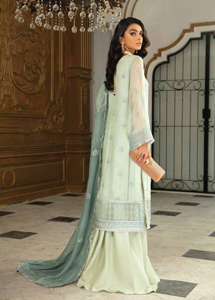 Roheenaz Embroidered Chiffon Suits Unstitched 3 Piece RO21C 02 - Luxury Collection