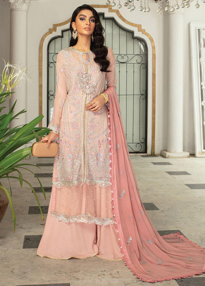 Roheenaz Embroidered Chiffon Suits Unstitched 3 Piece RO21C 03 - Luxury Collection