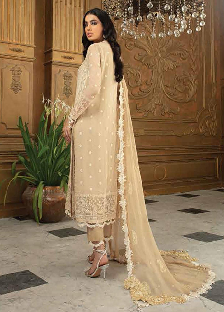 Roheenaz Embroidered Chiffon Suits Unstitched 3 Piece RO21C 04 - Luxury Collection