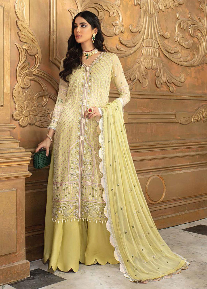 Roheenaz Embroidered Chiffon Suits Unstitched 3 Piece RO21C 05 - Luxury Collection
