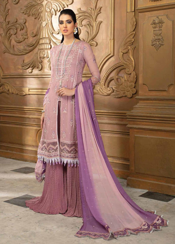 Roheenaz Embroidered Chiffon Suits Unstitched 3 Piece RO21C 10 - Luxury Collection