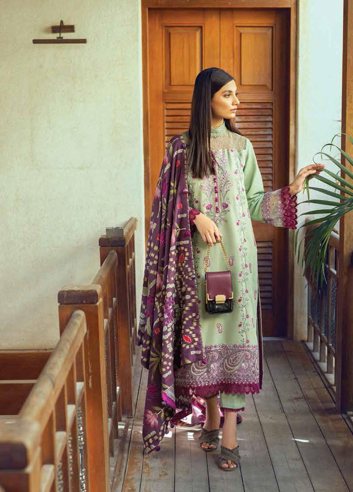 Roheenaz Embroidered Khaddar Suits Unstitched 3 Piece RO22FW RNZ-22-03-A - Luxury Collection