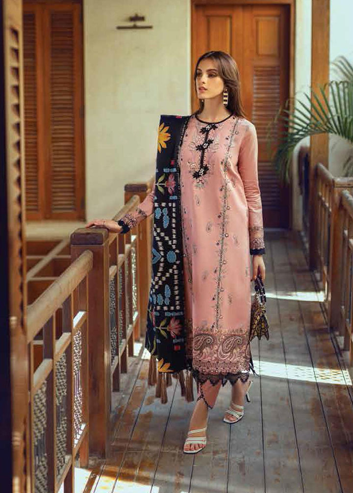 Roheenaz Embroidered Khaddar Suits Unstitched 3 Piece RO22FW RNZ-22-03-B - Luxury Collection