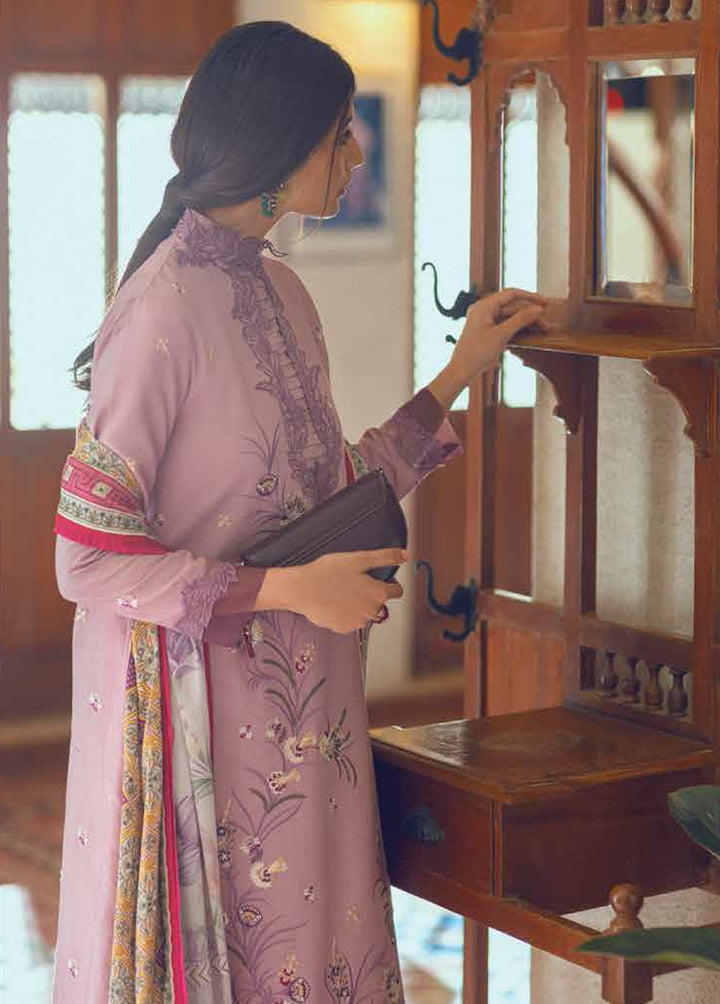 Roheenaz Embroidered Linen Suits Unstitched 3 Piece RO22FW RNZ-22-04-A - Luxury Collection