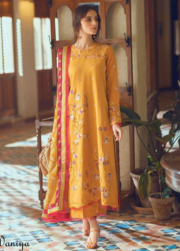 Roheenaz Embroidered Linen Suits Unstitched 3 Piece RO22FW RNZ-22-04-B - Luxury Collection