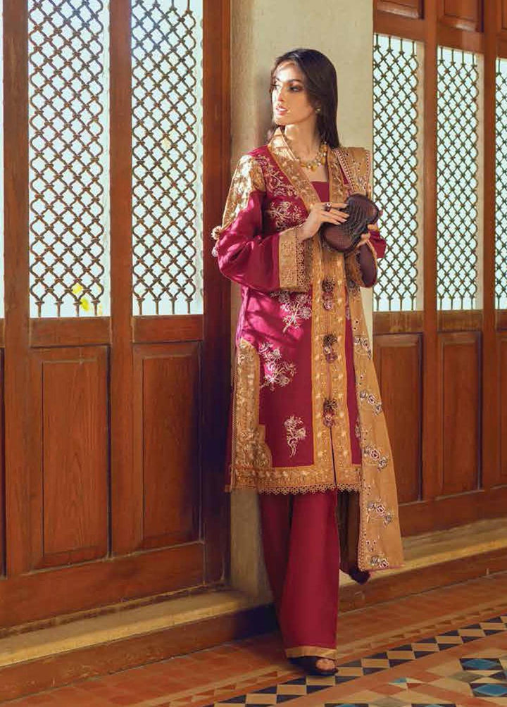 Roheenaz Embroidered Khaddar Suits Unstitched 3 Piece RO22FW RNZ-22-05A - Luxury Collection