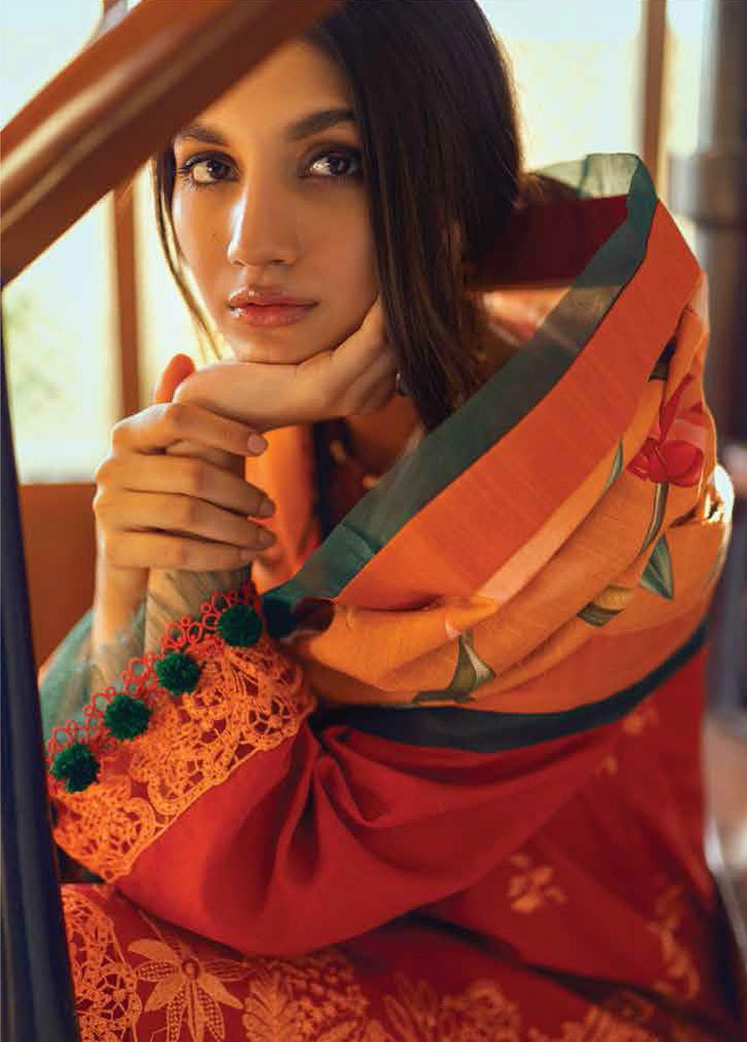 Roheenaz Embroidered Khaddar Suits Unstitched 3 Piece RO22FW RNZ-22-06A - Luxury Collection